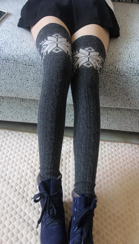 Autumn And Winter Warm Pile Foot Socks Gray - Shop at LoveMi
