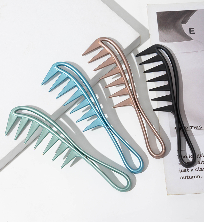 Title 6, Wide-tooth Comb Hair Retro Back Curly Hair Comb...