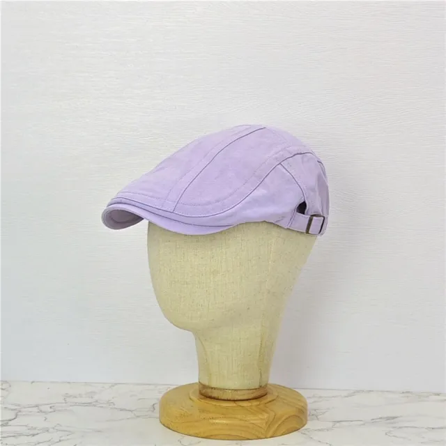 Japanese Style British Style Lake Blue Retro Denim Advance Hats Purple - Shop at LoveMi