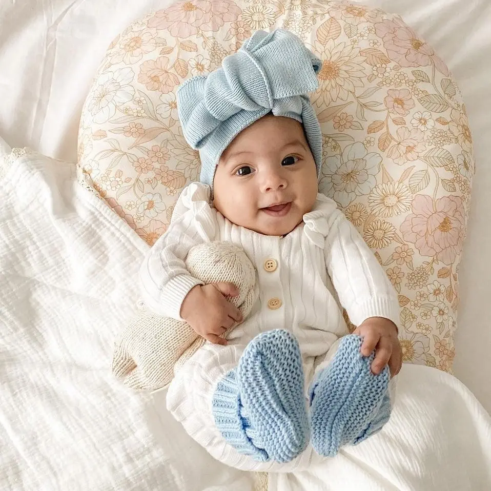 Infant Cotton Thread Double Layer Bow Hair