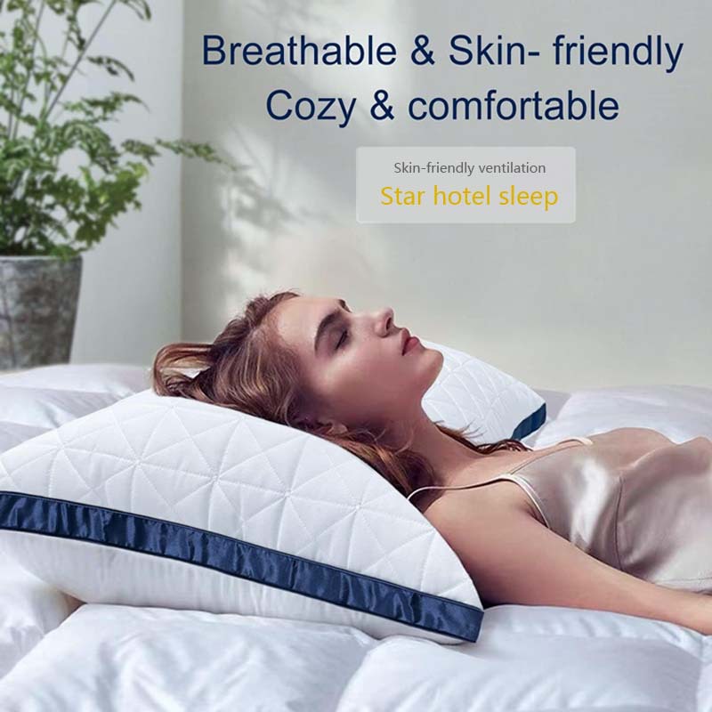 Household Non-Sagging Rectangular Neck-Care Pillow