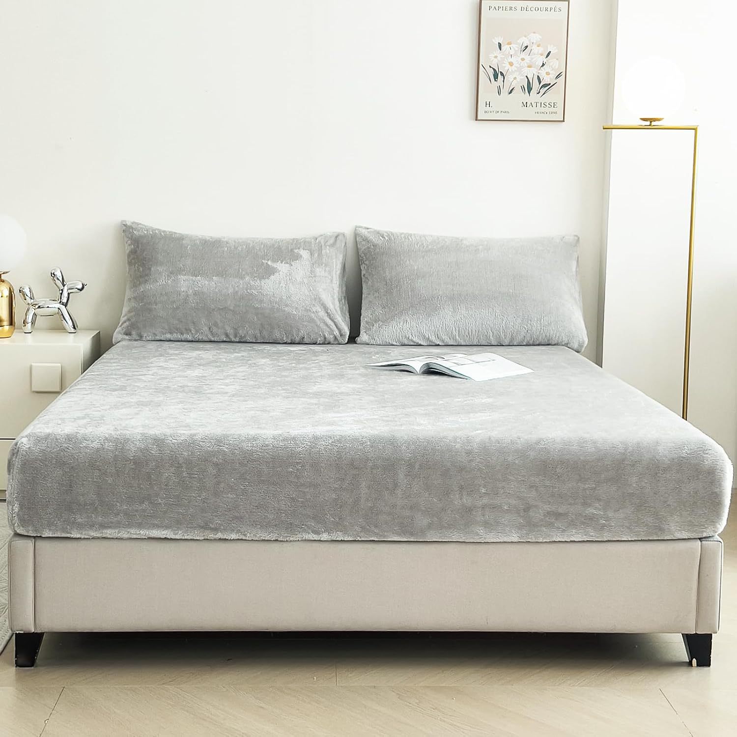 Fitted Sheet And Pillowcase Three-piece Set Warm And Extra-thick