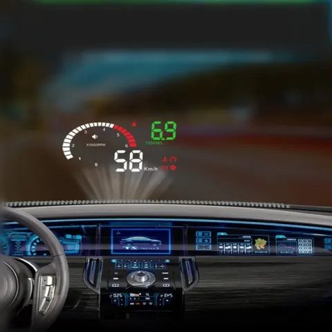 Car Mounted HUD Head Up Display Fuel Consumption Voltage