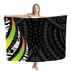Cover Shawl Hawaiian Travel Beach Bath Towel Polynesian Seaside Quick-drying Wrap Yarn - Zrd0094 - View 1