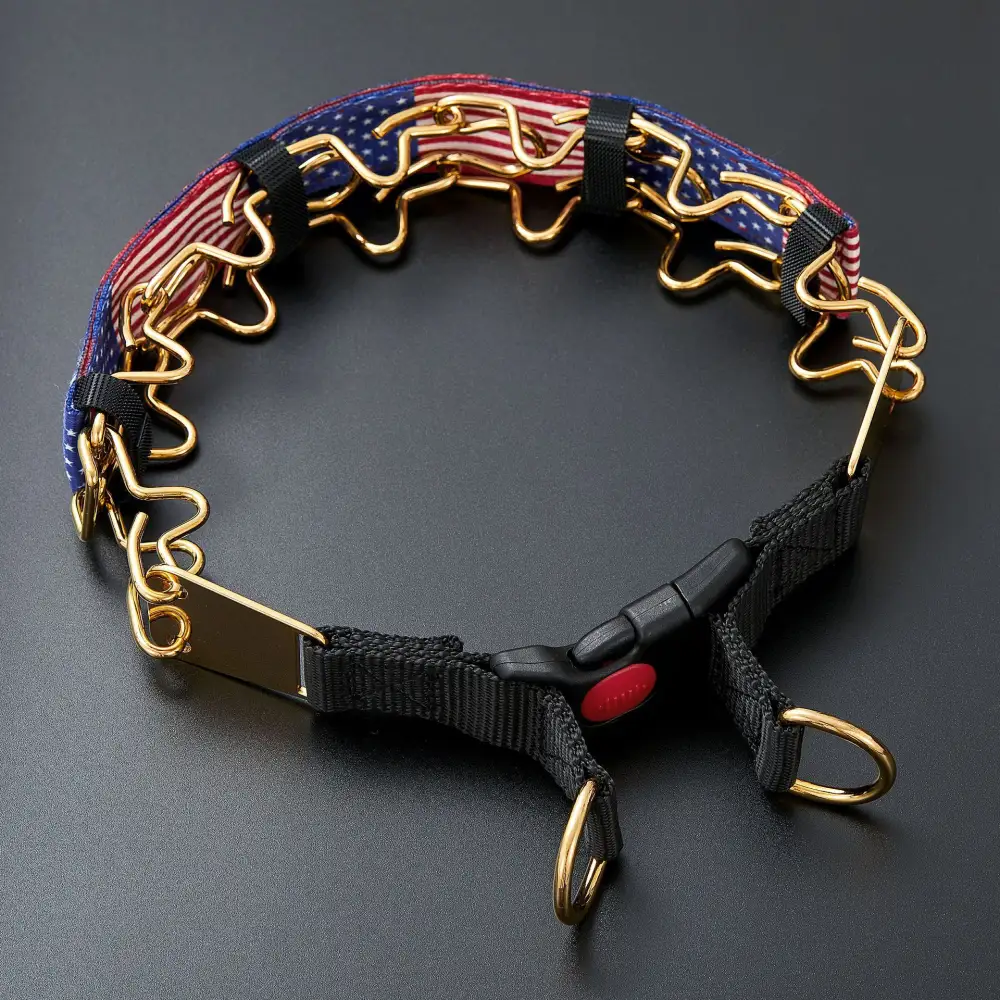 Stainless Steel Medium-to-Large Spike Dog Training Collar for Huskies