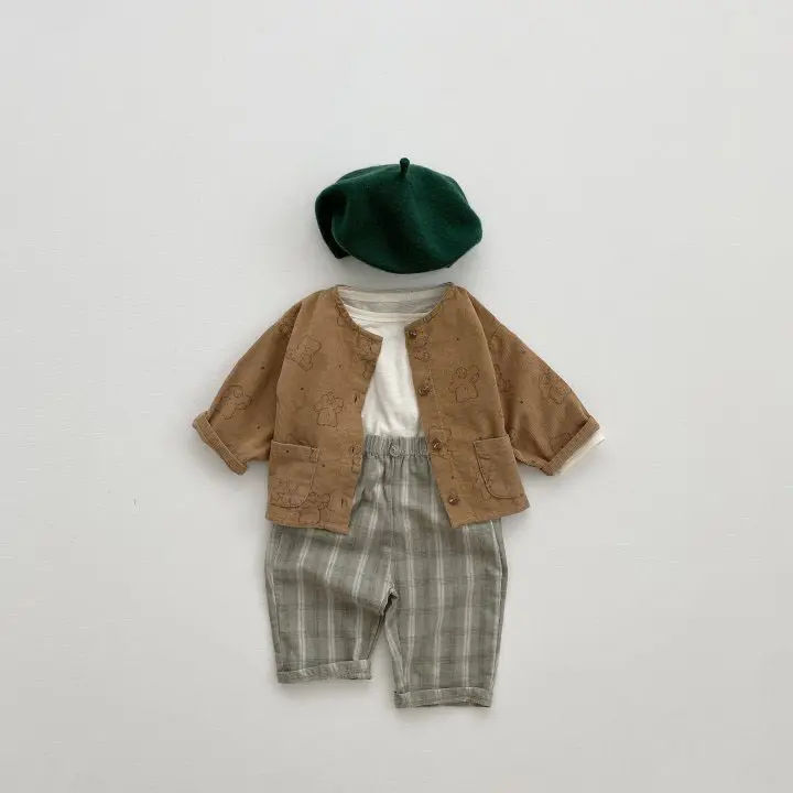 Korean Babies' Trousers Plaid Pants