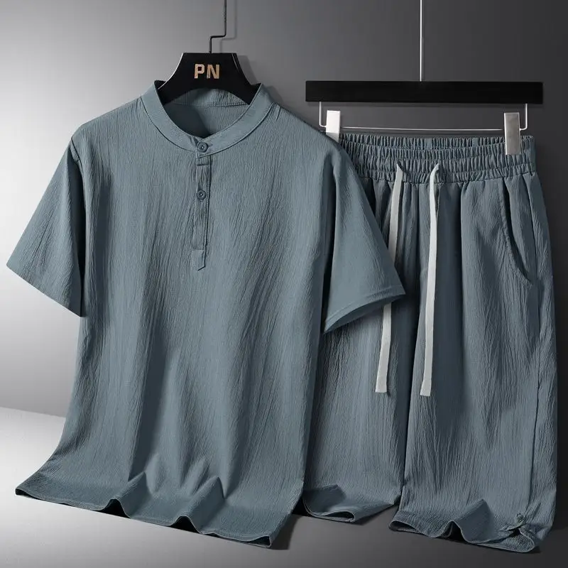 Men's National Style Cotton and Linen Casual Shorts Short