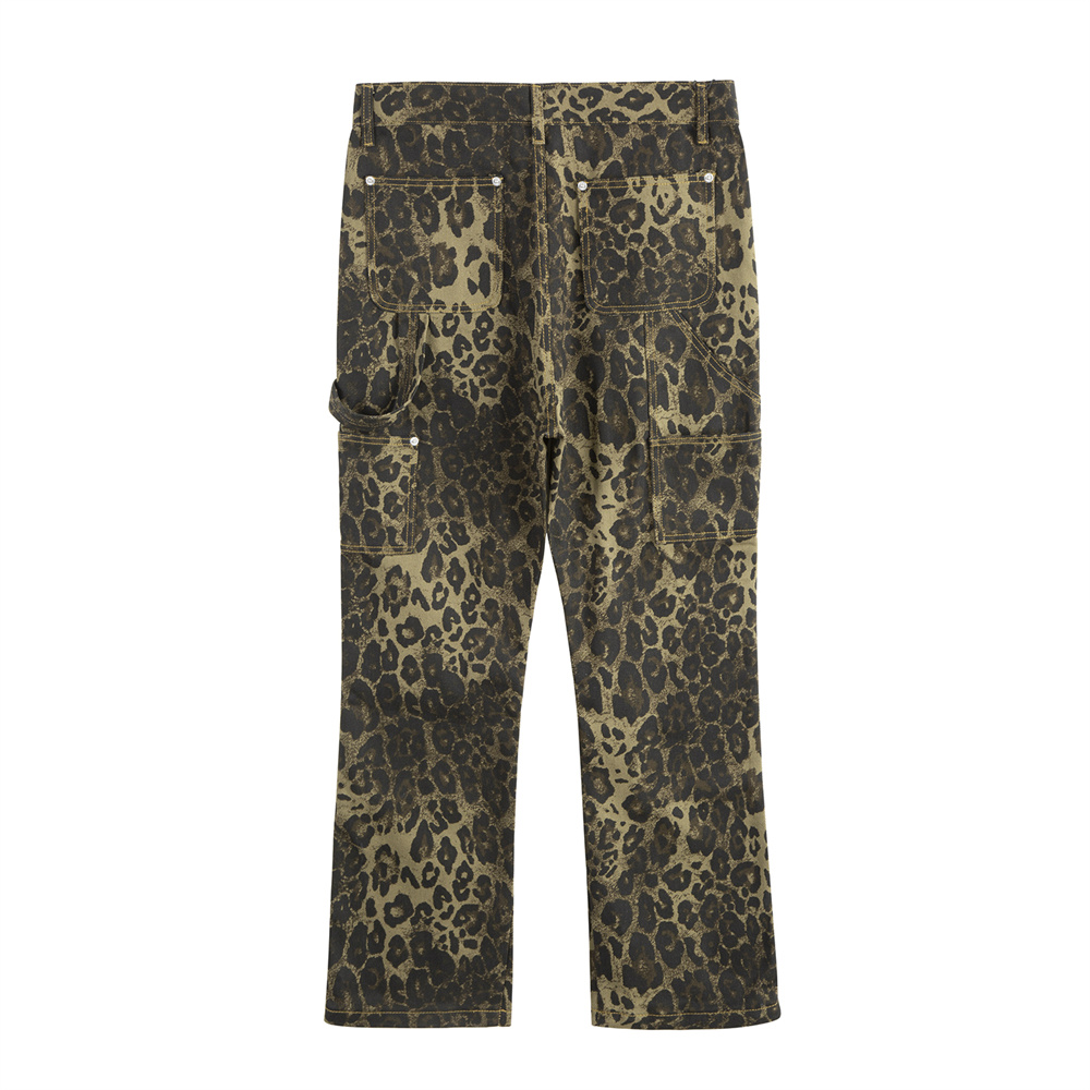 Leopard Print Cutting Pants For Men