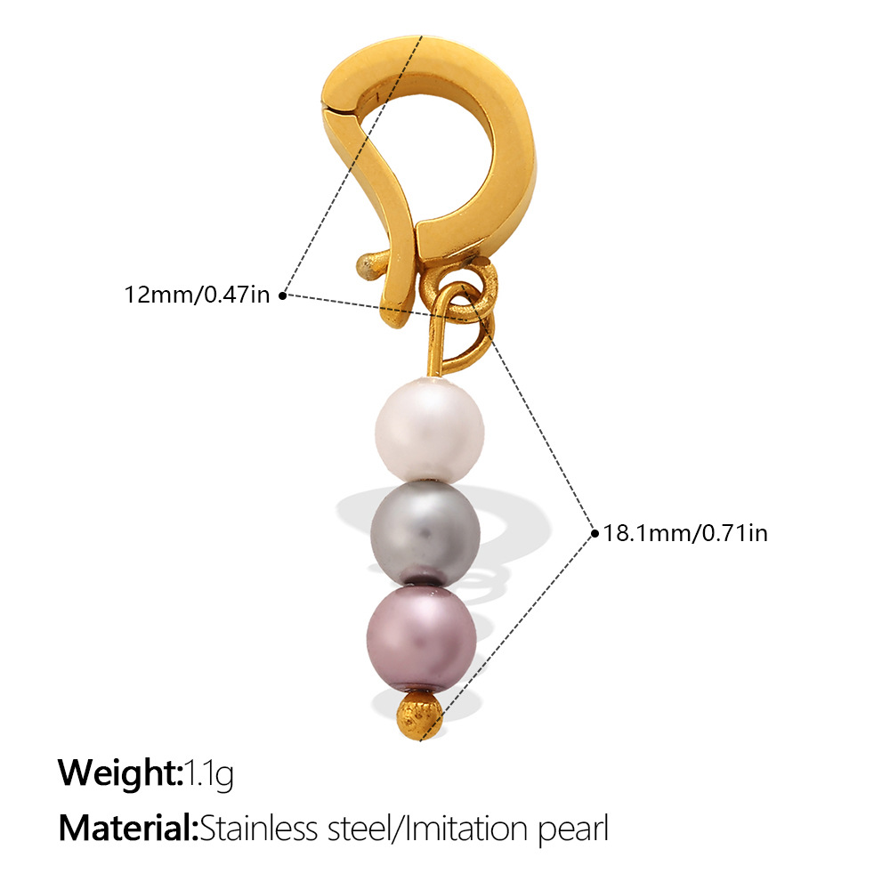 Stainless Steel Pearl Pendant, picture 5 of 12