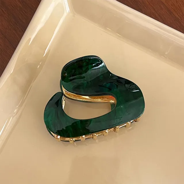 Acetate Elegant Headdress Barrettes Women Green - Shop at LoveMi