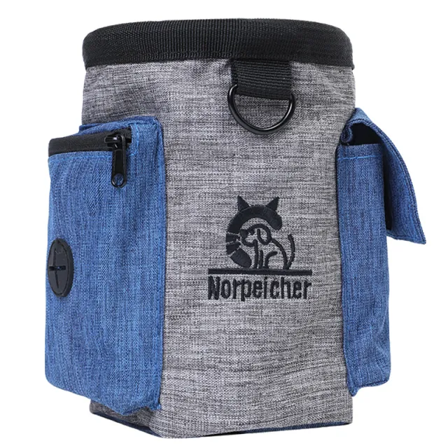 Pet Training Three piece Set Hand Holding Rope Dog Bowl Gray Shoulder Bag - Shop at LoveMi
