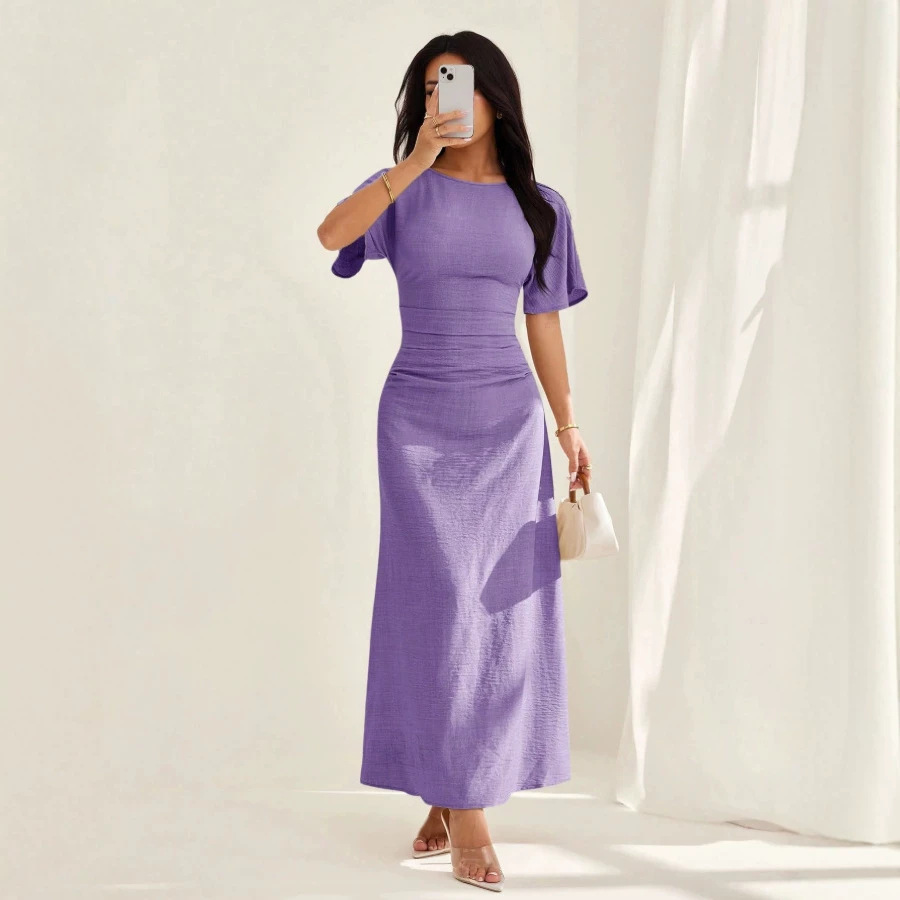 Summer Solid-color Casual Elegant Dress