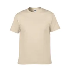 Thick T-shirt Jie Dan HA00 Hammer Cotton Short Sleeve TEE Blank T-shirt Customization - Sand Color-M - View 1