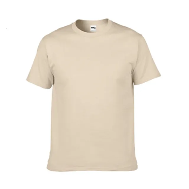 Thick T shirt Jie Dan HA00 Hammer Cotton Short Sleeve TEE Blank T shirt Customization Sand Color M - Shop at LoveMi