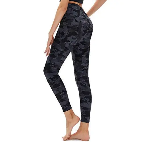 High Waist Leggings Women's Yoga Slim Waist Black Printing - Shop at LoveMi
