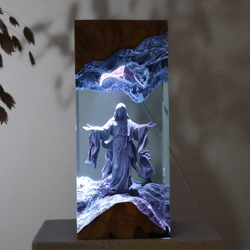 Saint Sebastian Resin Art Lamp | Ambient Lighting Decor — view 4