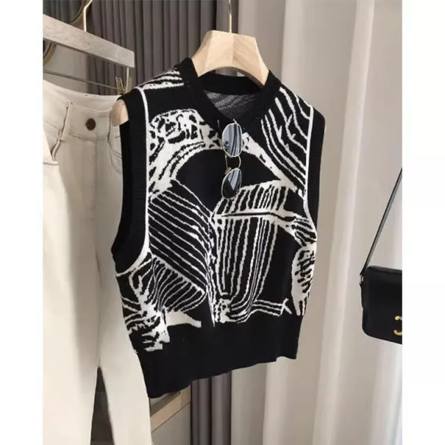 Women's Knitted Vest Sweater Vest Bandage Dress Outerwear Cover up Top Black - Shop at LoveMi