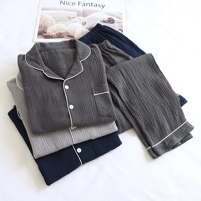Men's Pajamas Suit Loose Spring And Autumn