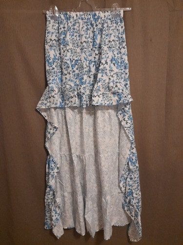 Elegant Printed Women's Irregular Skirt