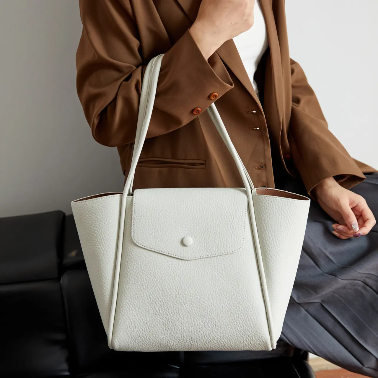 Large-capacity Single-shoulder Tote Bag New-style Shopping Basket