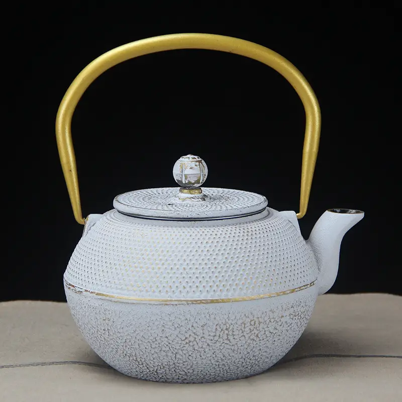 Modern Boiling Water Cast Iron Kettle Tea Set