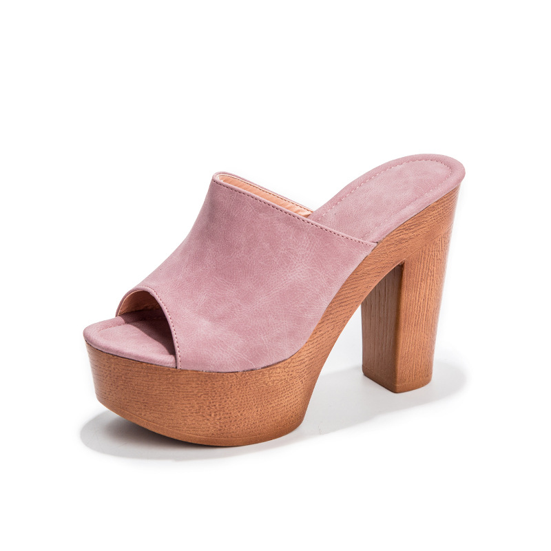 Platform High-Heel Slippers, picture 5 of 5