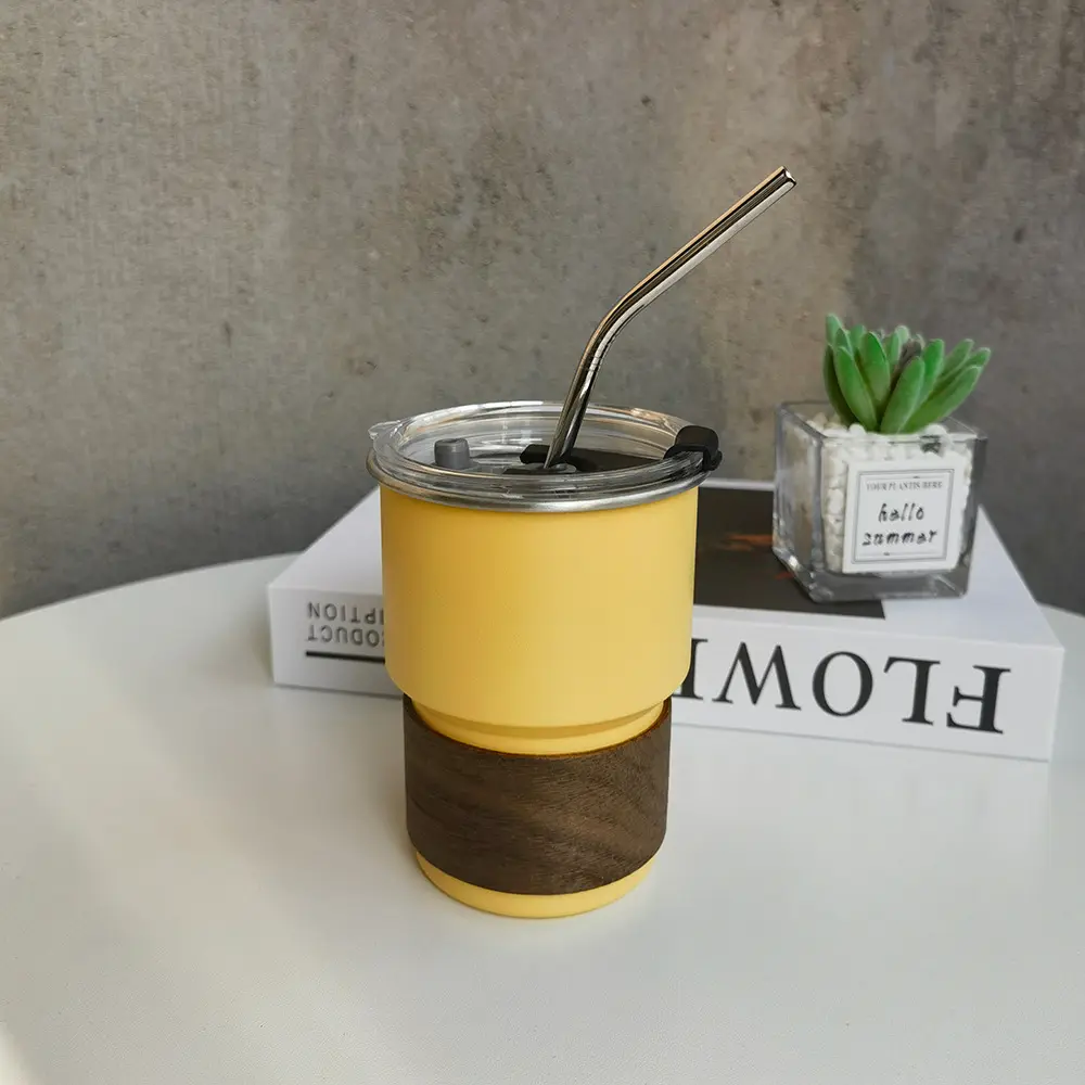 304 Stainless Steel Coffee Cup Single-layer Stepped