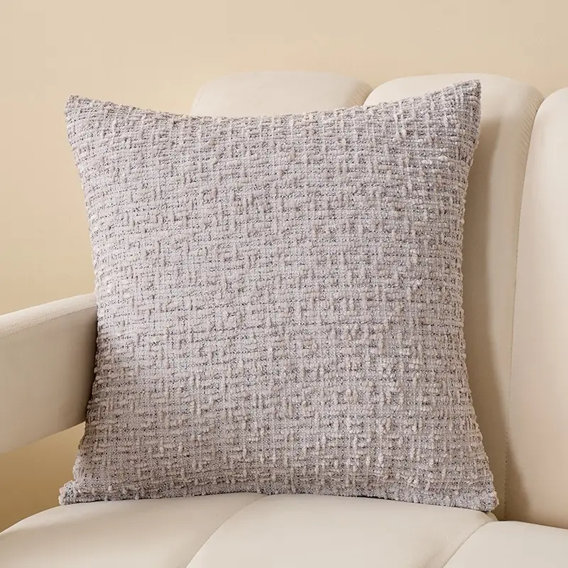 Multicolor Woven Throw Pillow In Sandstone