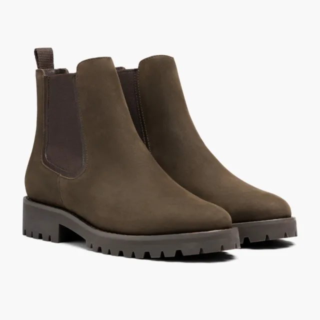 Women's Fashion Casual Platform Low cut Round Head Ankle Boots Green - Shop at LoveMi