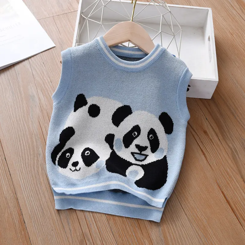 Autumn And Winter New Boys' Knitted Vest