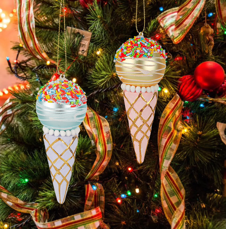 Title 4, Simulation Ice Cream Christmas Tree Decorative ...