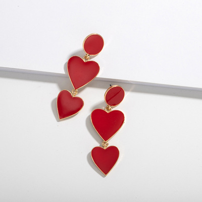 Women's Large Geometric Drip Women's Stud Earrings
