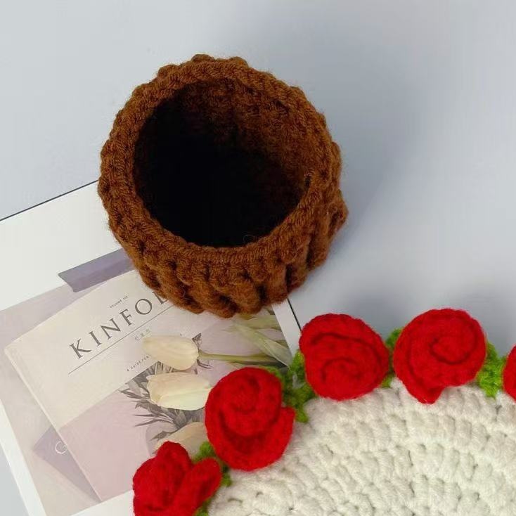 Handmade Diy Woven Bouquet Coaster
