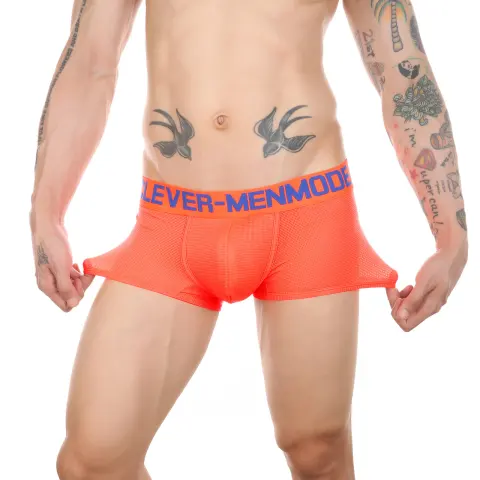 Men's Comfortable Breathable Mesh Boxers Low Waist Nylon Underwear