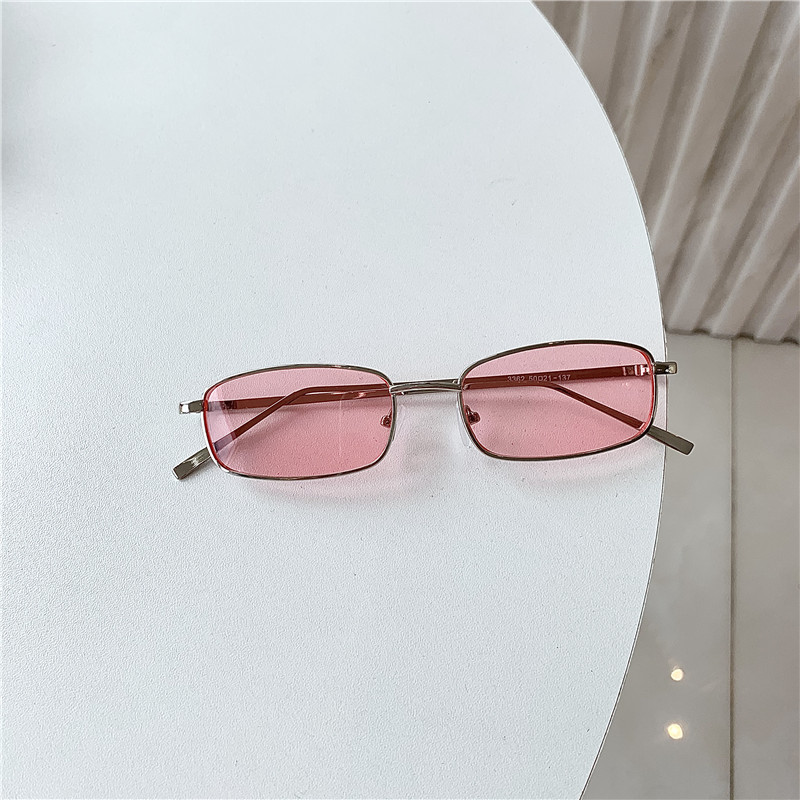 Silver Frame Pink Lens