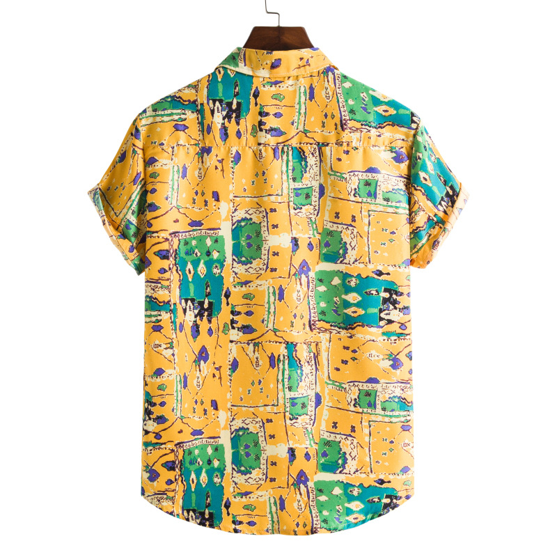 Title 23, Hawaiian Series Beach Style Short-sleeved Shirt...