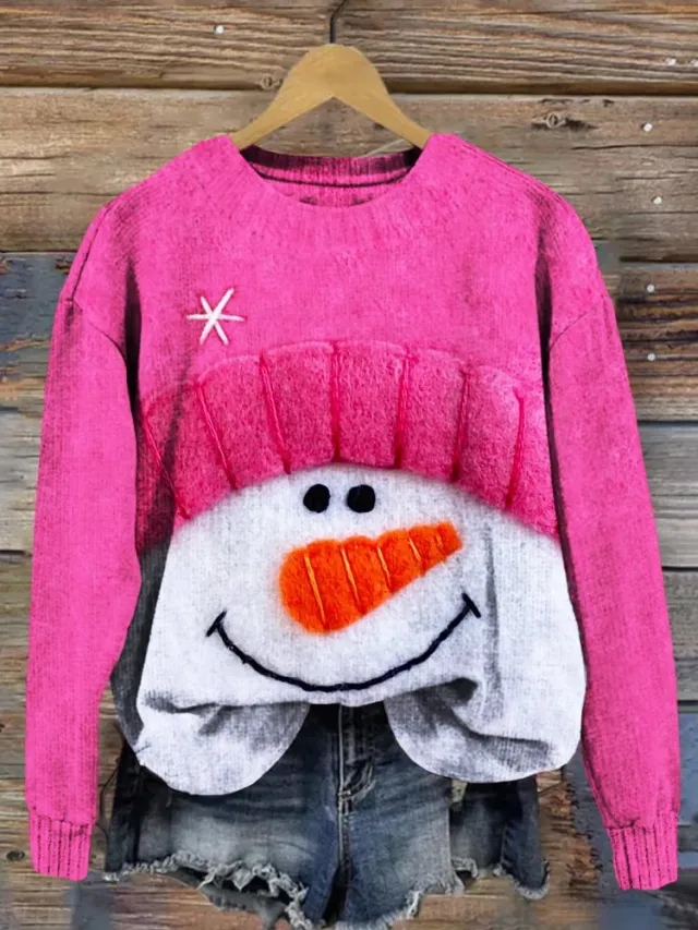 Fashion Female 3D Printing Snow Casual Sweatshirt Rnst827062 6Xl - Shop at LoveMi
