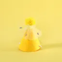 Rhinestone Yellow Hooded