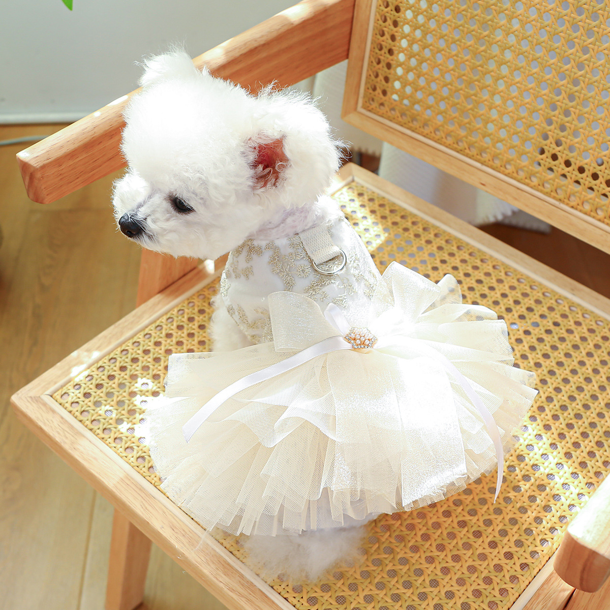 Spring And Summer Thin Dog Cat Wedding Dress