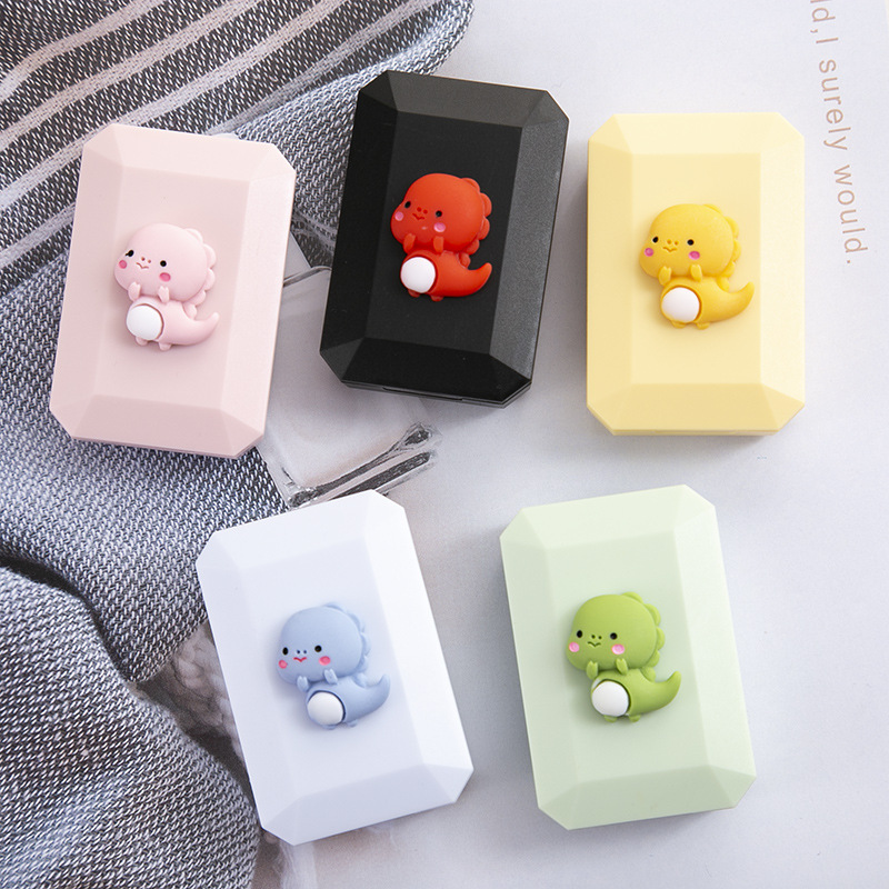 Cartoon Dinosaur Cosmetic Contact Lens Case