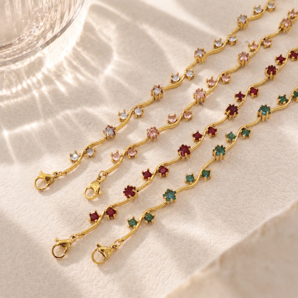 Colorful Zircon Star Titanium Steel Bracelet product image