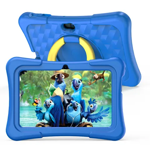 7-inch Children Education Flat with Protective Silicone Cover 360-degree