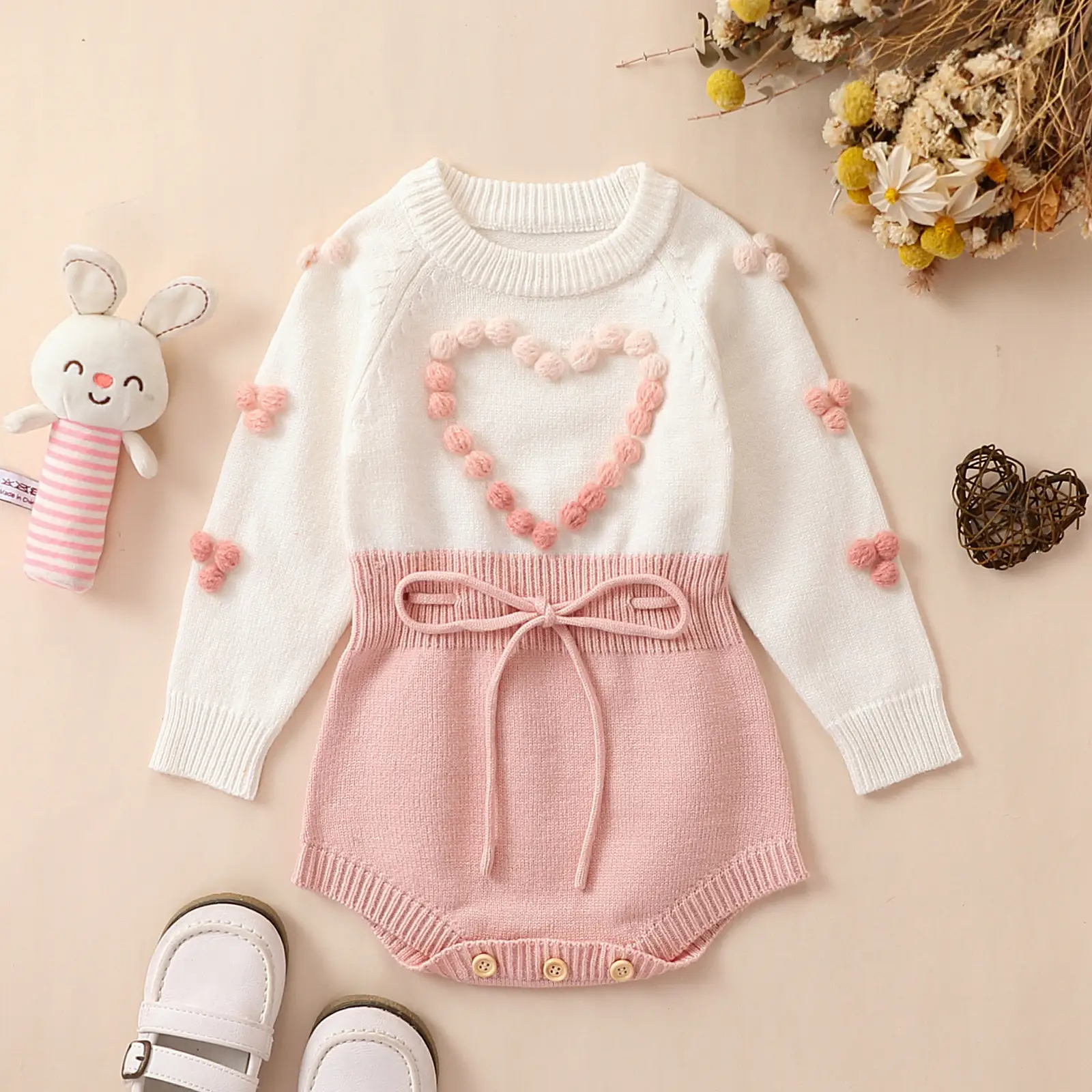 Children's Knitted Sweater Jumpsuit Long-sleeve Jumpsuit