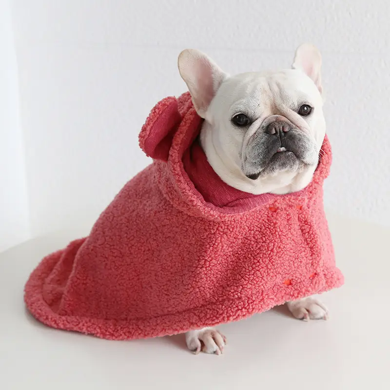 Thickened Fleece-lined Pet Shawl Sleeping Blanket