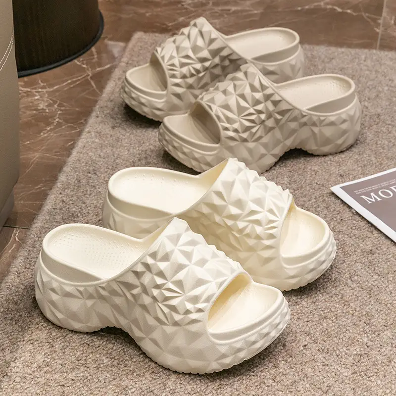 High Heel Eva Slippers Thick Sole Increased Wear-resistant Breathable