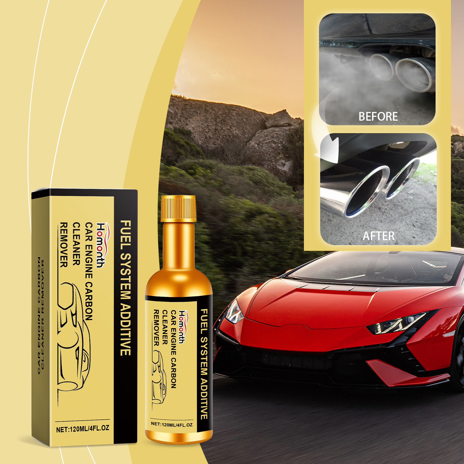 Car Engine Carbon Cleaning Noise Reduction Cleaning Maintenance Engine Protector - Image 3