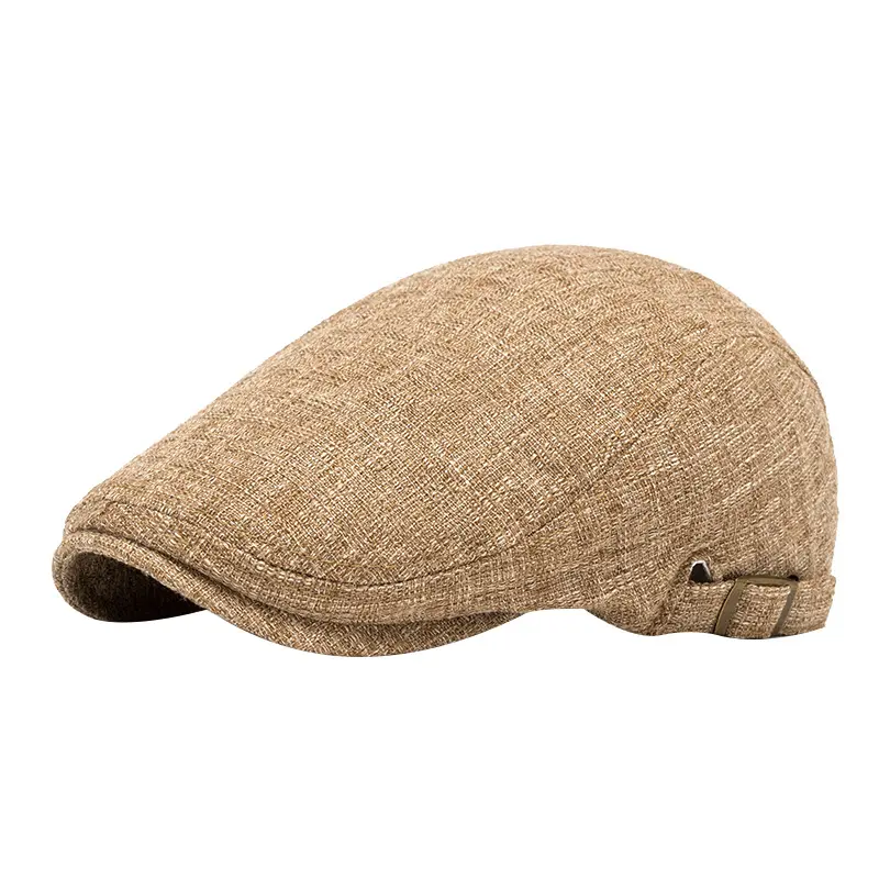 Breathable Cotton And Linen Beret Men's Retro