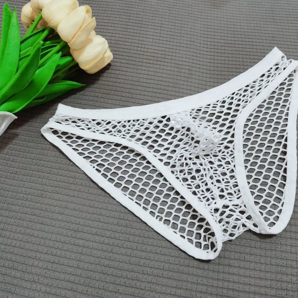 Underwear Coquettish Nightclub Fishnet Briefs Men