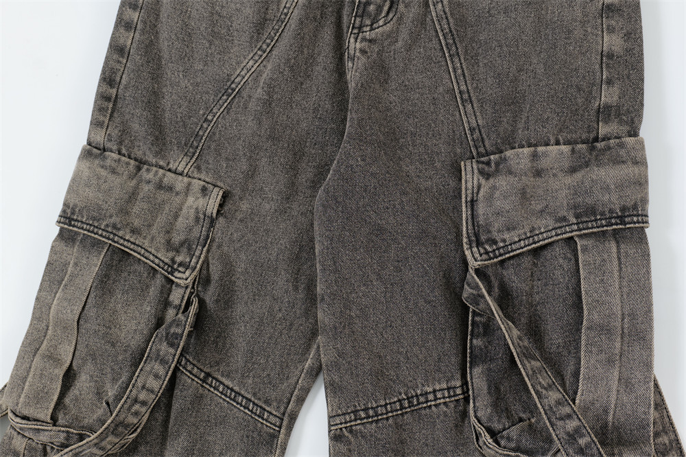 Title 7, Heavy Industry Washed And Worn Denim Overalls D...