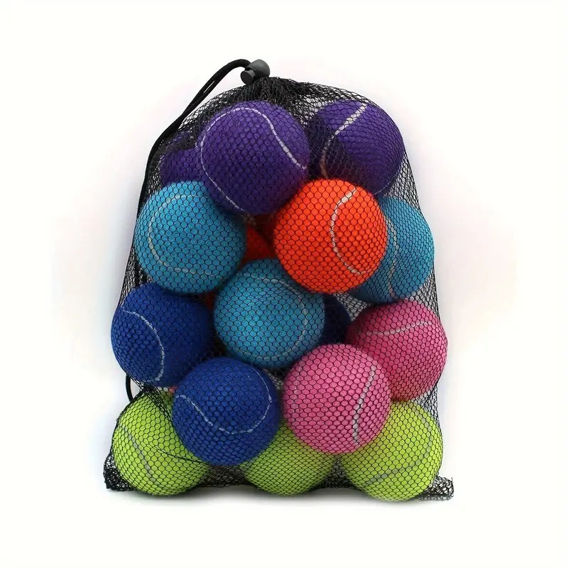High-elasticity Colorful Durable Rubber Tennis Balls For Training detail photo 2